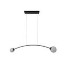 Lustre Pendente Luminaria metal com vidro leitoso Lavanda 90 Cm Lustre Pendente Luminaria metal com vidro leitoso Lavanda 90 Cm