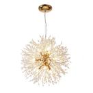 Lustre Pendente Luminária Teto Dente de Leão 40cm Dourado Ouriço Globo Bola Moderno Redondo Cristal Bivolt 110V 220V Para Quarto Sala Mesa Jantar Lustre Pendente Luminária Teto Dente de Leão 40cm Dourado Ouriço Globo Bola Moderno Redondo Cristal Bivolt 110V 220V Para Quarto Sala Mesa Jantar