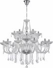 Lustre Pendente Maria Tereza Cristal 18 Braços Transparente