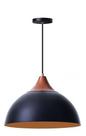 Lustre Pendente Meia Lua 40cm Com Chapéu Alumínio Decorações