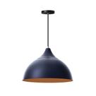 Lustre Pendente Meia Lua 40cm Com Chapéu Alumínio Decorações