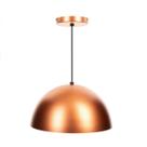 Lustre Pendente Meia Lua Cobre 30cm Lustre para Sala Quarto