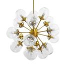 Lustre Pendente Metal Dourado Esferas Rico em Detalhes