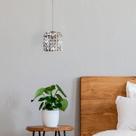 Lustre Pendente Milado Cristal Redondo 1 Lâmpada G9 Bronzearte