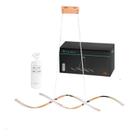 Lustre Pendente Moderno 3 Em 1 Rose Com Controle Eclick Cor da estrutura:RoseVoltagem:127/220V