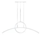 Lustre Pendente Moderno Elegância Geométrica Led 3 Tonalidades Branco Lustre Pendente Moderno Elegância Geométrica Led 3 Tonalidades Branco
