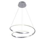 Lustre Pendente Moderno LED 50W Arco Prata Controle 3 Cores Bivolt AT6001 Lustre Pendente Moderno LED 50W Arco Prata Controle 3 Cores Bivolt AT6001