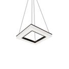 Lustre Pendente Newline Pixel 496 Led Bivolt Preto 3000k Luz Amarela
