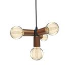 Lustre Pendente Nick Cobre Para 4 Lâmpadas Bivolt Taschibra Lustre Pendente Nick Cobre Para 4 Lâmpadas Bivolt Taschibra