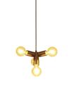 Lustre Pendente Nick Preto Para 4 Lâmpadas Bivolt Taschibra