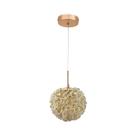 Lustre Pendente Ninho Bola Dente De Leão Cristal Dourado Led 3 em 1 Multicor Cabo 1,30m Bivolt Lustre Pendente Ninho Bola Dente De Leão Cristal Dourado Led 3 em 1 Multicor Cabo 1,30m Bivolt