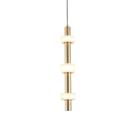 Lustre Pendente Nordecor Aus 2717 Ouro Champagne Led Bivolt