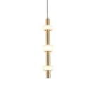 Lustre Pendente Nordecor Aus 2717 Ouro Champagne Led Bivolt - MBLED/NORDECOR