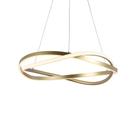 Lustre Pendente Nordecor Euni Odi 2874 60cm Dourado Fosco Led Bivolt