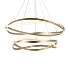Lustre Pendente Nordecor Euni Odi 2878 Dourado Fosco Led Bivolt - MBLED/NORDECOR