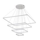 Lustre Pendente Nordecor Inverse Quadrado 2169-1 com 5 metros Branco Led Bivolt Lustre Pendente Nordecor Inverse Quadrado 2169-1 com 5 metros Branco Led Bivolt