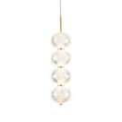 Lustre Pendente Nordecor Luse 2796 Ouro Champagne Led Bivolt Ouro Champagne 2796