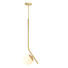 Lustre pendente oslo globo 15 jabuticaba dourado fosco bq fl