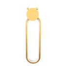 Lustre Pendente Oval Led Moderno 3 em 1 - Dourado Lustre Pendente Oval Led Moderno 3 em 1 - Dourado