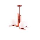 Lustre Pendente Para Sala Luminária de Teto Quarto Decoração Globo de Vidro Havana 4 Lâmpadas Bivolt