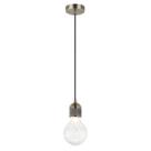 Lustre Pendente Petit Bella Iluminação Bronze/Cromado Lustre Pendente Petit Bella Iluminação Bronze/Cromado