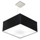 Lustre Pendente Quadrado Preto MJ-4006 Para Mesa de Jantar e Estar Lustre Pendente Quadrado Preto MJ-4006 Para Mesa de Jantar e Estar