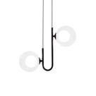 Lustre Pendente Quality Orbit II 1553 Preto / Transparente G9 Bivolt