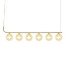 Lustre Pendente Quality Orbit II 1555 Dourado / Champagne G9 Bivolt