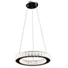 Lustre Pendente Redondo Cristal Led 30w 3 Em 1