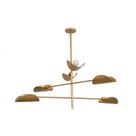 Lustre Pendente Remo Trio Articulável Retangular Industrial Dourado 1,50 Metro 700
