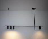 Lustre Pendente Retangular Industrial Honda Preto 107/4