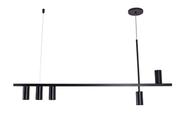Lustre Pendente Retangular Industrial Honda Preto 117