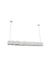 Lustre Pendente Retângular Ondas 1,30m Branco 771