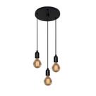 Lustre Pendente Retro Md-4162/3 Suporte Para Lâmpada / Não Inclusa - Bivolt