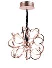 Lustre Pendente Rizos Formas Cobre 60cm LED 69W 3500K Bivolt