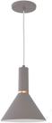 Lustre Pendente Roma Cone 1 Lamp E27 Camurça Attena