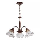 Lustre Pendente Rústico Madeira 3 Cúpulas Vidro Âmbar Country Madelustre Lustre Pendente Rústico Madeira 3 Cúpulas Vidro Âmbar Country Madelustre