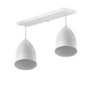 Lustre Pendente Sadan Duplo Base Retangular Branco