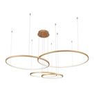 Lustre Pendente Sindora Qd05364 Dourado Led Bivolt