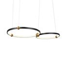 Lustre Pendente Skylight Circles 3075 Preto Led Bivolt Lustre Pendente Skylight Circles 3075 Preto Led Bivolt