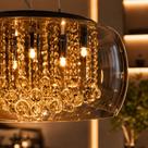 Lustre Pendente Soho 50cm Âmbar em Cristal Legítimo Design Moderno Sofisticado Luxo Elegância Luminária Lustre Pendente Soho 50cm Âmbar em Cristal Legítimo Design Moderno Sofisticado Luxo Elegância Luminária