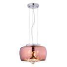 Lustre Pendente Soho Ambar Cristal Bella 28x17cm Pd005am