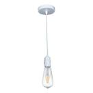 Lustre Pendente Soquete Plot Bella Iluminação Branco Lustre Pendente Soquete Plot Bella Iluminação Branco