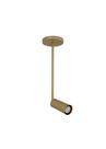 Lustre Pendente Spot Tubo Articulado Dourado Fosco 745 Lustre Pendente Spot Tubo Articulado Dourado Fosco 745