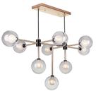 Lustre Pendente Startec Manhattan Moderno Globo 9xg9 Cobre Bivolt Lustre Pendente Startec Manhattan Moderno Globo 9xg9 Cobre Bivolt