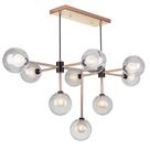 Lustre Pendente Startec Manhattan Moderno Globo 9XG9 Cobre Bivolt Lustre Pendente Startec Manhattan Moderno Globo 9XG9 Cobre Bivolt