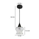 Lustre Pendente Taschibra Aisha Boreal E27 Transparente Bivolt Ouro