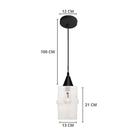 Lustre Pendente Taschibra Ali Liso E27 Transparente Bivolt Ouro