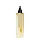 Lustre Pendente Taschibra Anne Murano Leitoso âmbar E27 Bivolt Preto