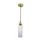 Lustre Pendente Taschibra Anne Rigato E27 Transparente Bivolt Ouro